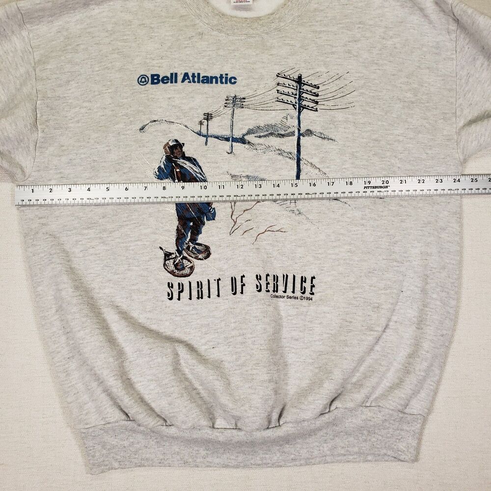 Vintage Bell Atlantic Crewneck Sweatshirt Jerzees XL Made in USA - Picture 7 of 10